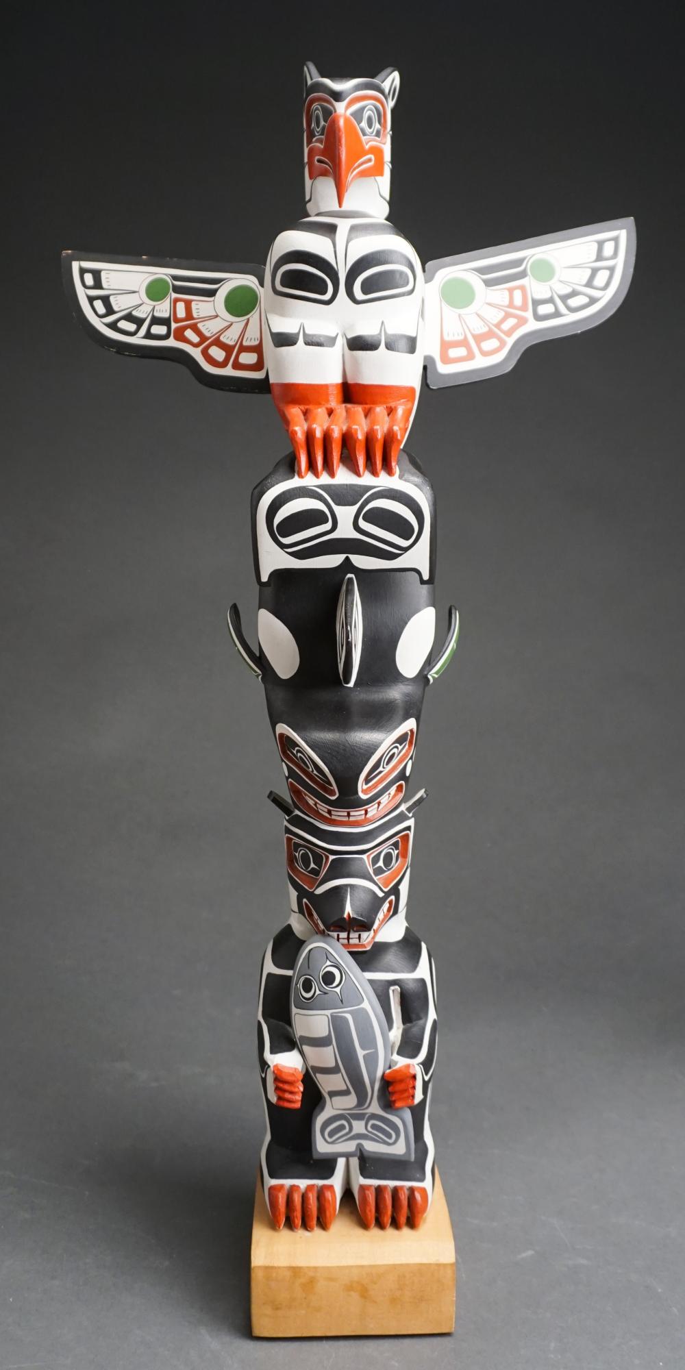 Appraisal: HARRIS SMITH CANADIAN FIRST NATIONS TH CENTURY CARVED AND PAINTED