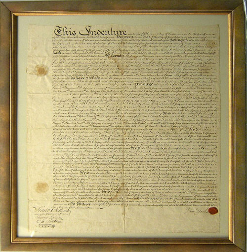 Appraisal: Philadelphia indenture dated x