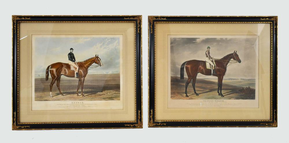 Appraisal: AFTER HARRY HALL A PAIR OF SPORTING PRINTSMeteor and The