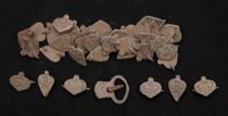 Appraisal: European Bronze Jewelry C th th Century Includes segments and