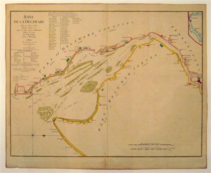 Appraisal: piece Engraved Map with Hand Outline Color Fisher Joshua Bye