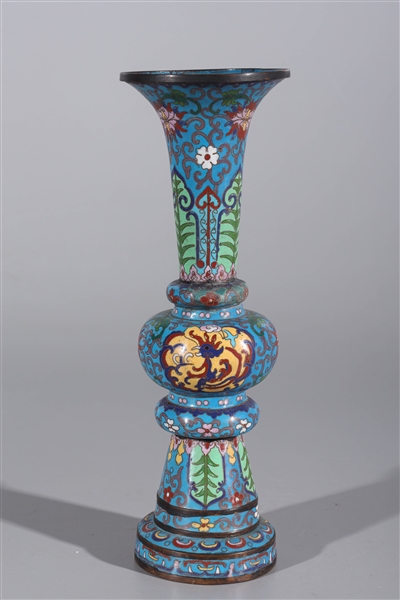 Appraisal: Chinese cloisonn enameled vase some wear some pitting some flaws