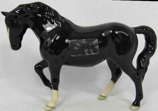 Appraisal: Beswick Black Stocky Jogging Mare Done for the BCC Boxed