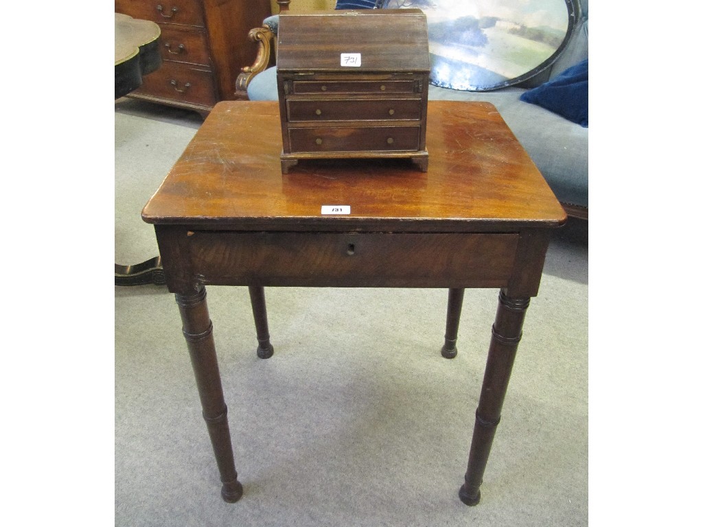 Appraisal: Two Victorian mahogany wash stands Regency dining chair a Victorian