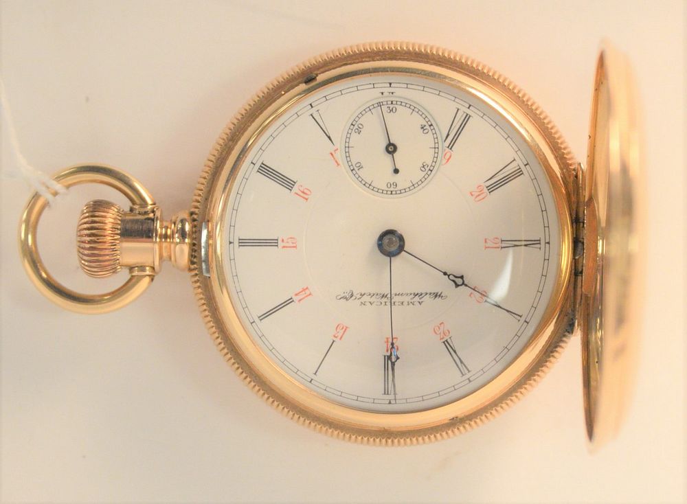 Appraisal: Karat Waltham American Watch Company closed face pocket watch millimeters