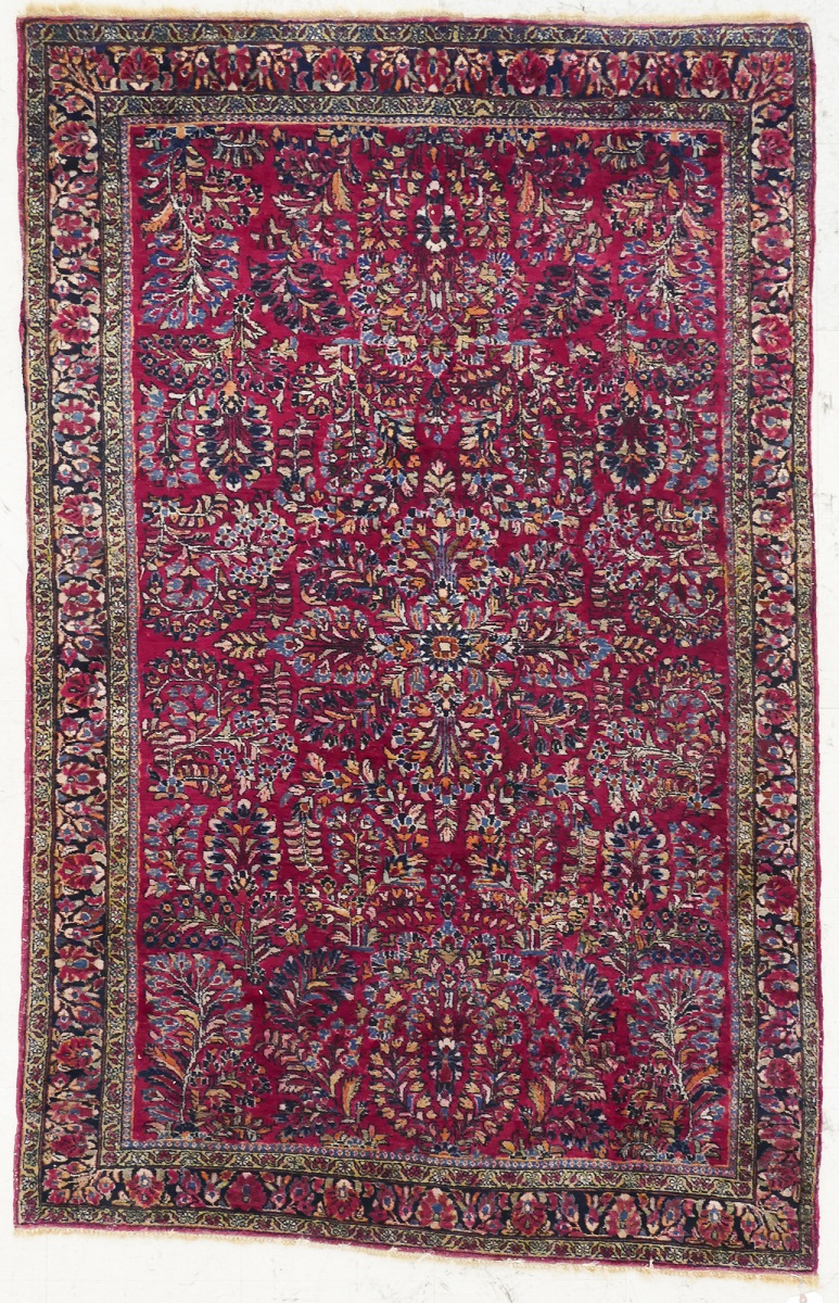 Appraisal: Semi Antique Persian Sarouk Oriental Rug ' ''x ' ''