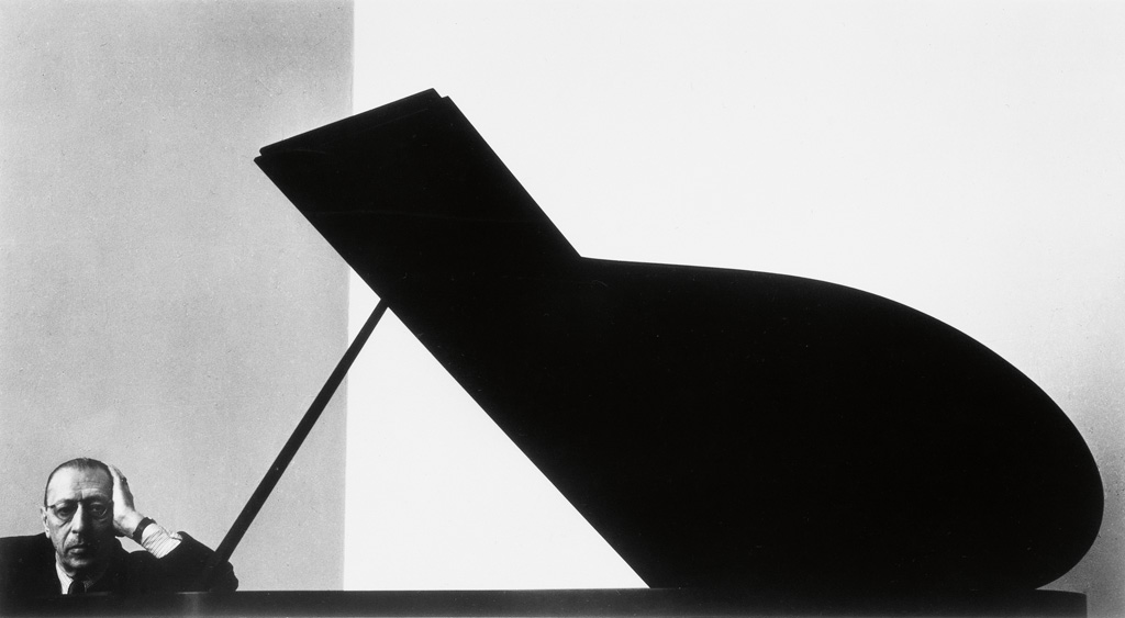 Appraisal: ARNOLD NEWMAN - Igor Stravinsky Silver print x inches x