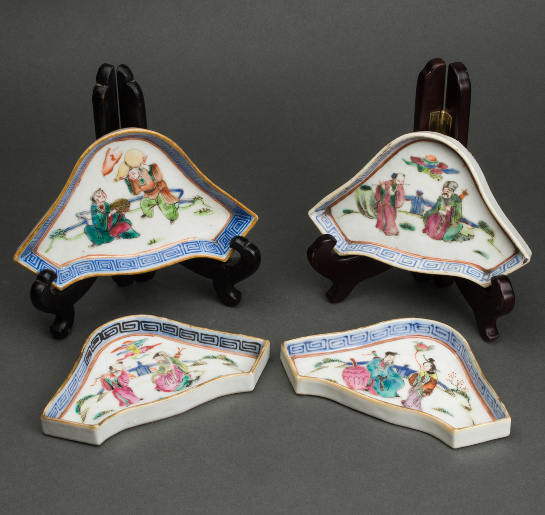 Appraisal: SET OF CHINESE ENAMELED SECTIONAL TRAYS set of Chinese enameled