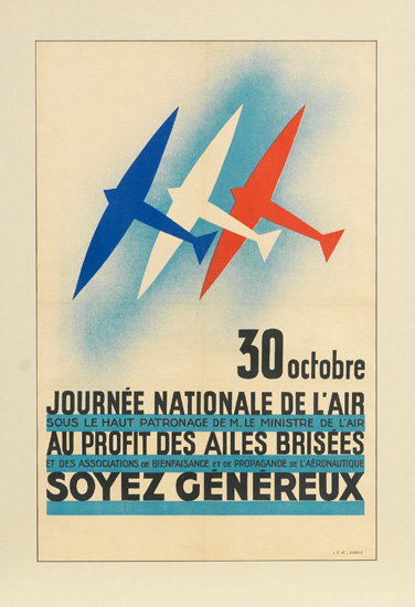 Appraisal: AVIATION Octobre Journ e Nationale de l'Air Color lithographed poster