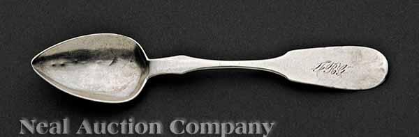 Appraisal: A Tennessee Coin Silver Teaspoon William H Calhoun Nashville c