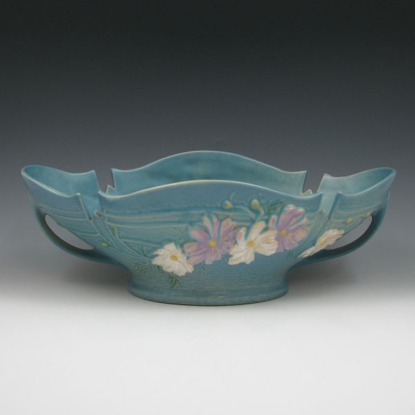 Appraisal: Roseville blue Cosmos console bowl Marked Roseville USA - Mint