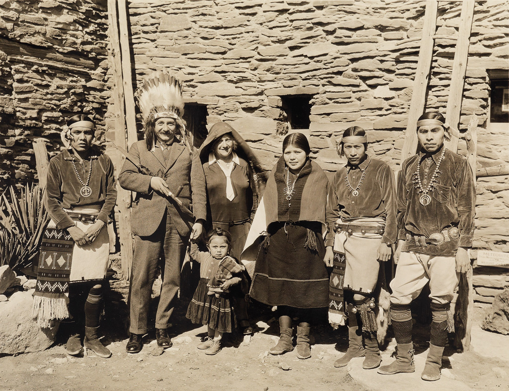 Appraisal: FRED HARVEY STUDIO Mr and Mrs Albert Einstein with Hopi