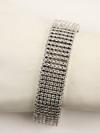 Appraisal: BRACELET - Superb Art Deco style handmade K white gold