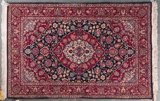 Appraisal: Romanian Keshan rug Romania modern x Estimate -