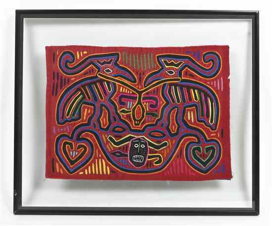 Appraisal: A Pair of Molas South American circa unsigned x inches