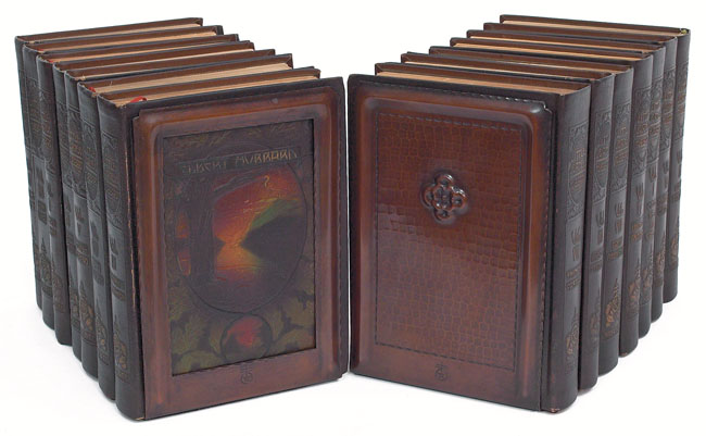 Appraisal: Roycroft Little Journeys books and bookends set of books with