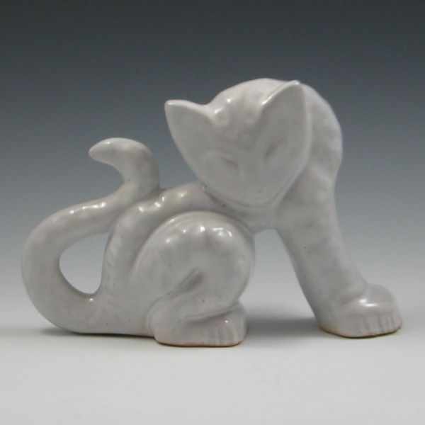 Appraisal: Shearwater Cat Figurine marked with Shearwater black ink stamp mint