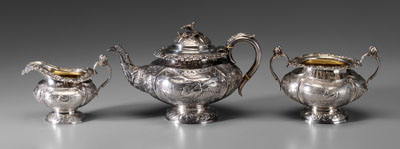 Appraisal: English Silver Coffee Service London probably by John Wakefield -