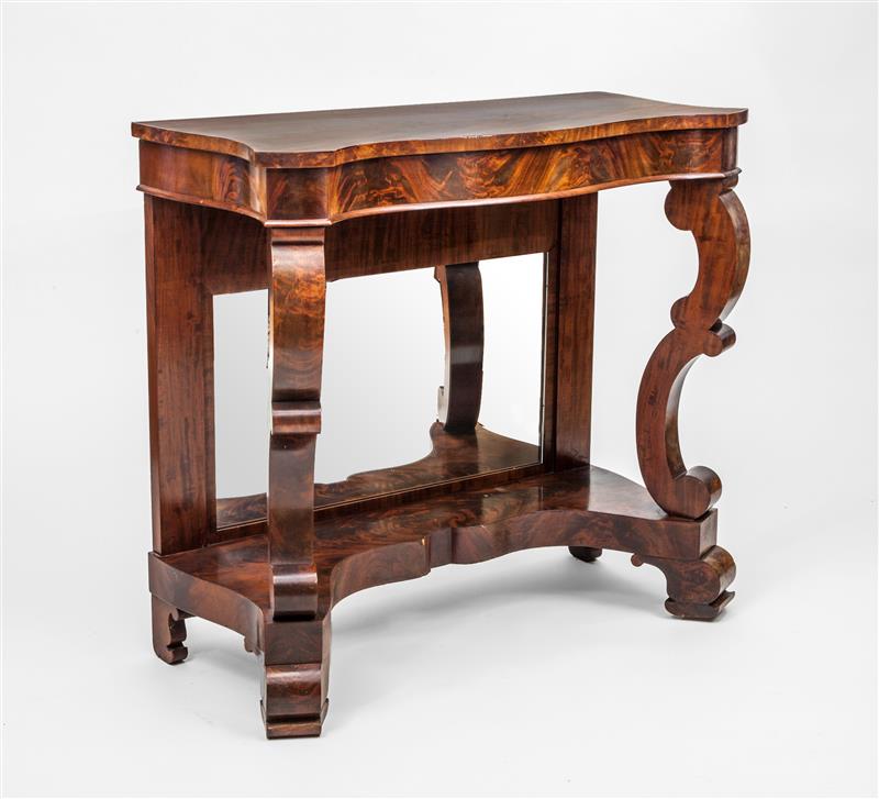 Appraisal: AMERICAN EMPIRE MAHOGANY PIER TABLE x x in Estate of