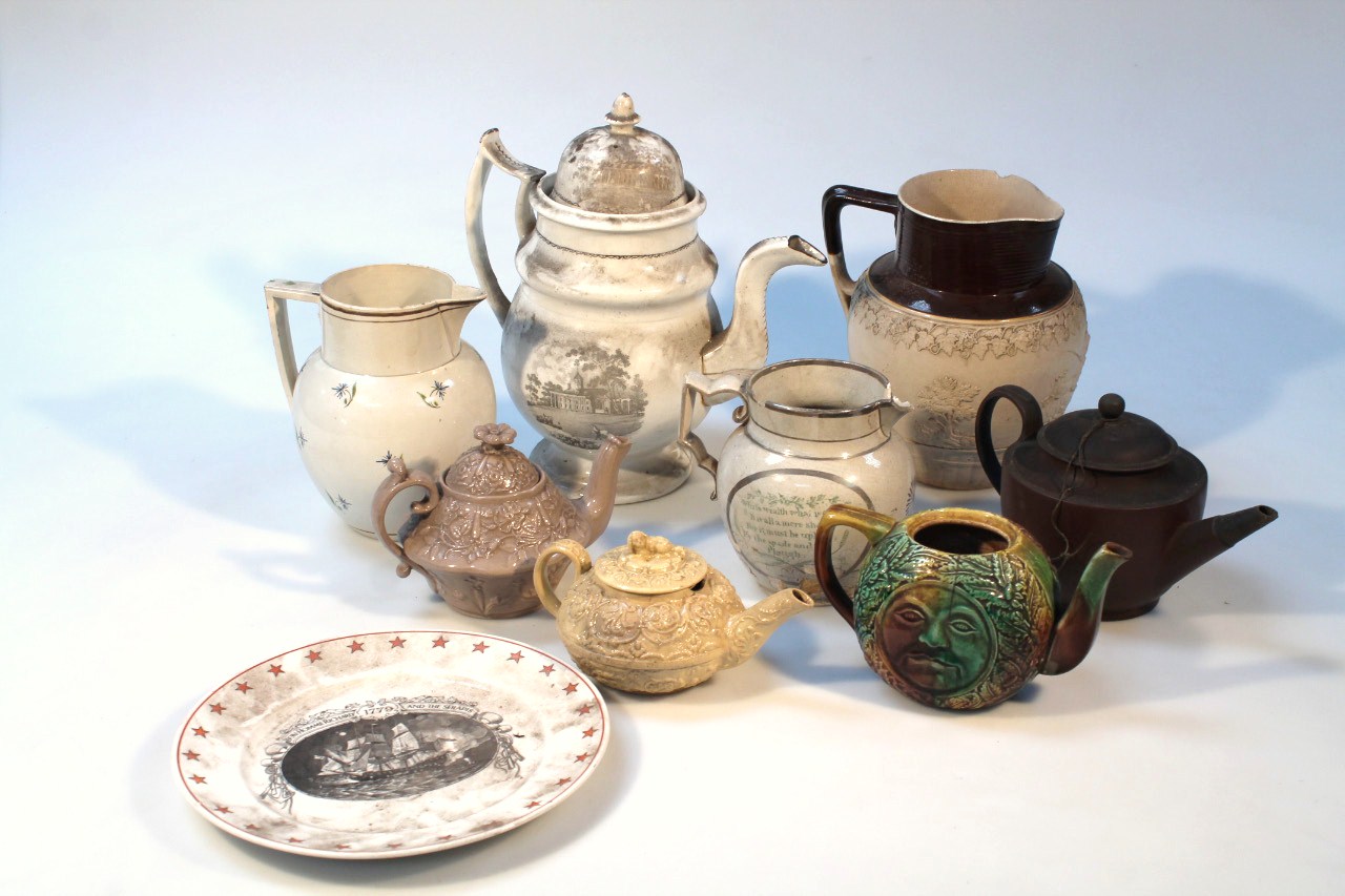 Appraisal: Various thC thC pottery to include a Turner Staffordshire stoneware