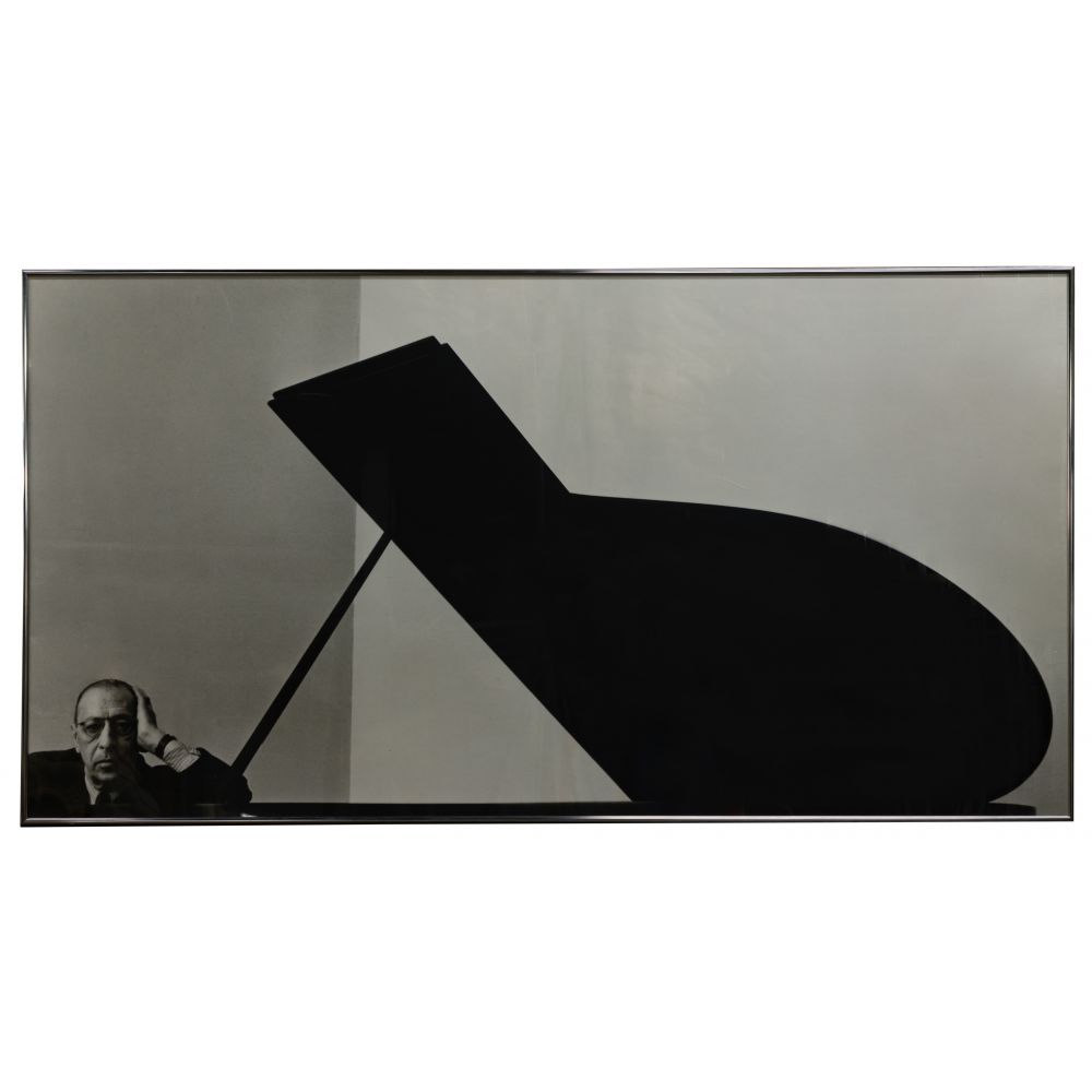 Appraisal: AFTER ARNOLD NEWMAN AMERICAN - PORTRAIT OF STRAVINSKY PRINTPhotographic reproduction