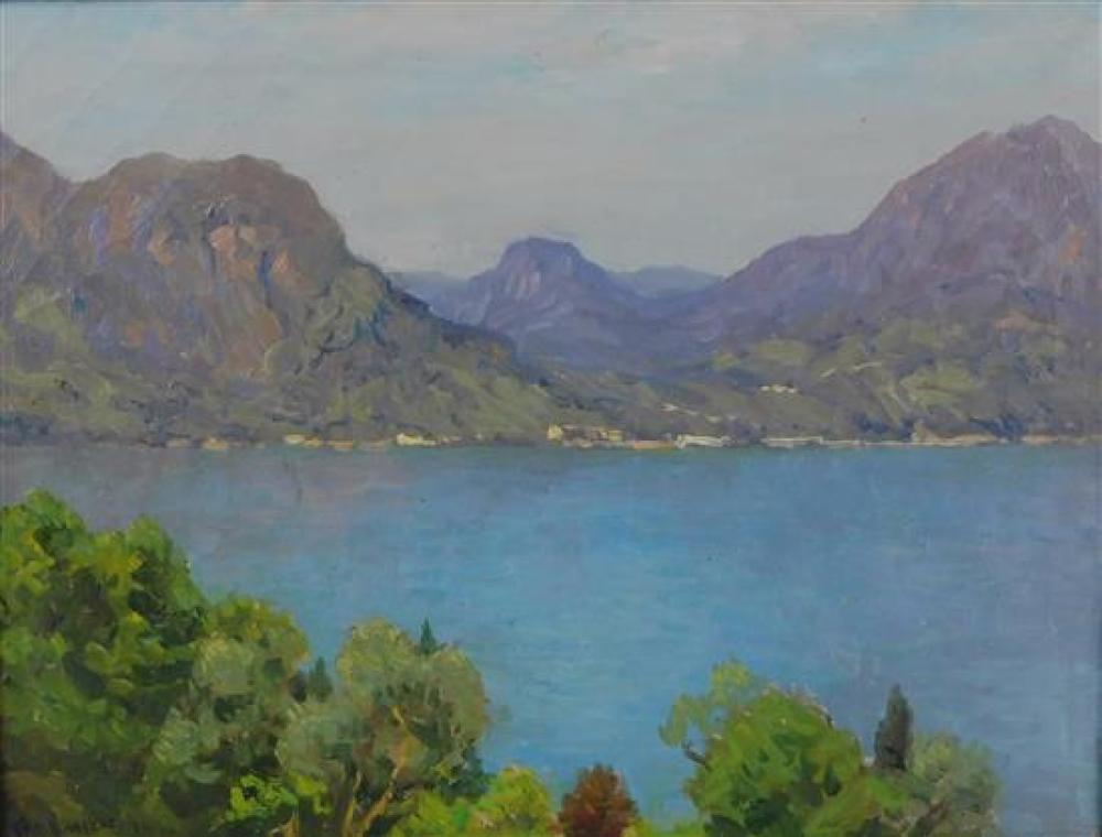 Appraisal: Charles Warren Eaton American - Lake Como Near Bellagio oil