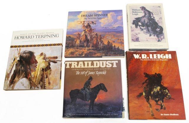 Appraisal: lot of Books on western art including Dream Spinner the