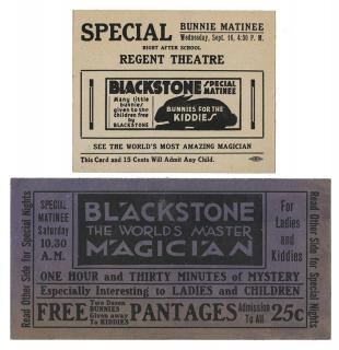 Appraisal: Blackstone Harry Henry Boughton Group of Four Blackstone Bill Cards