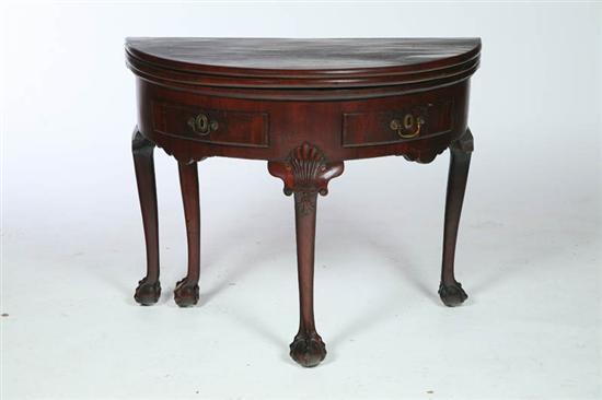 Appraisal: FINE GEORGE II CARD TABLE England nd quarter- th century