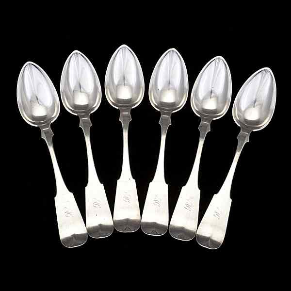 Appraisal: Kentucky Coin Silver Spoons Louisville KY ca - six coin