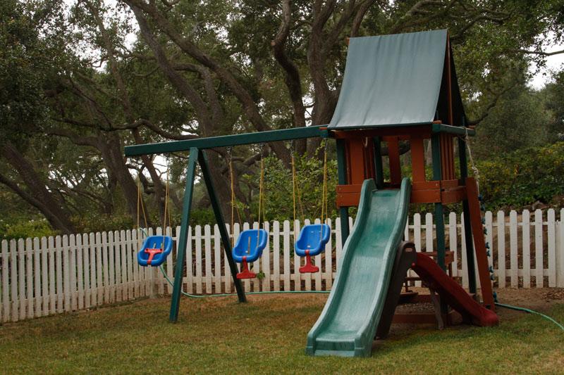 Appraisal: - Jungle Gym Child's jungle gym set with swings and