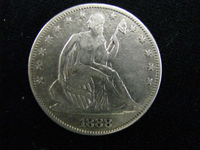 Appraisal: Seated Liberty Half Dollar VF scarcer date