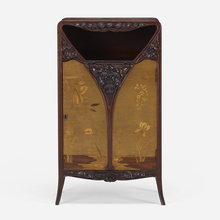 Appraisal: Louis Majorelle N NUPHARS MARQUETRY CABINET France c mahogany satinwood