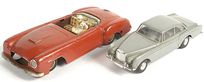 Appraisal: MS Germany tinplate Mercedes Sports Car - red with composition