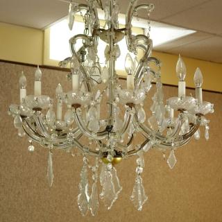 Appraisal: Early th Century Maria Theresa style Light Crystal Chandelier Early