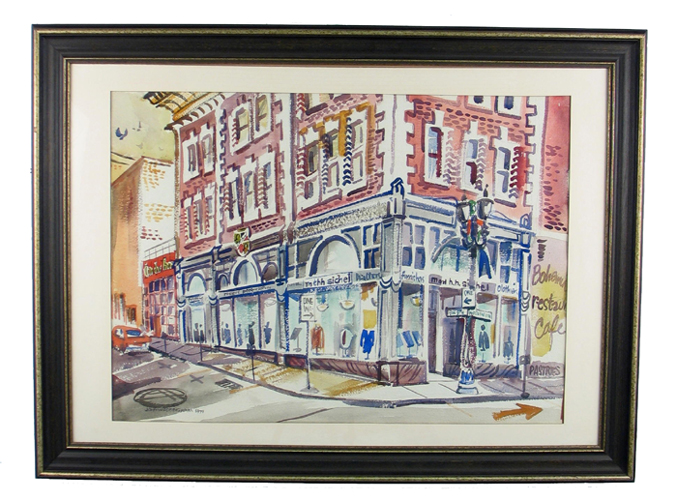 Appraisal: JOHN WADDINGHAM Oregon - Watercolor on paper A Portland Oregon