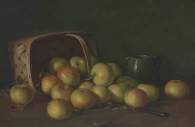 Appraisal: Adam Lehr American - Still Life with Apples Oil on