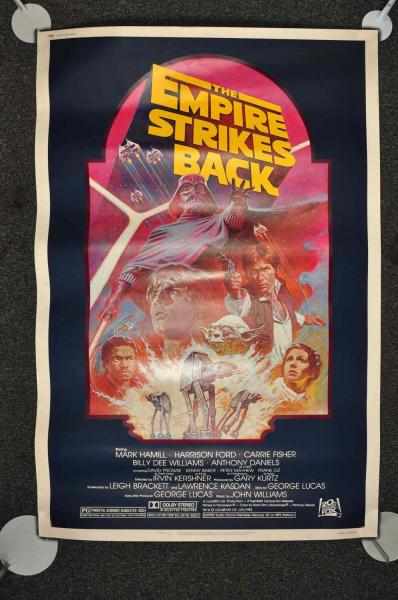 Appraisal: Star Wars Empire Strikes Back Reissued Poster Description Some edge