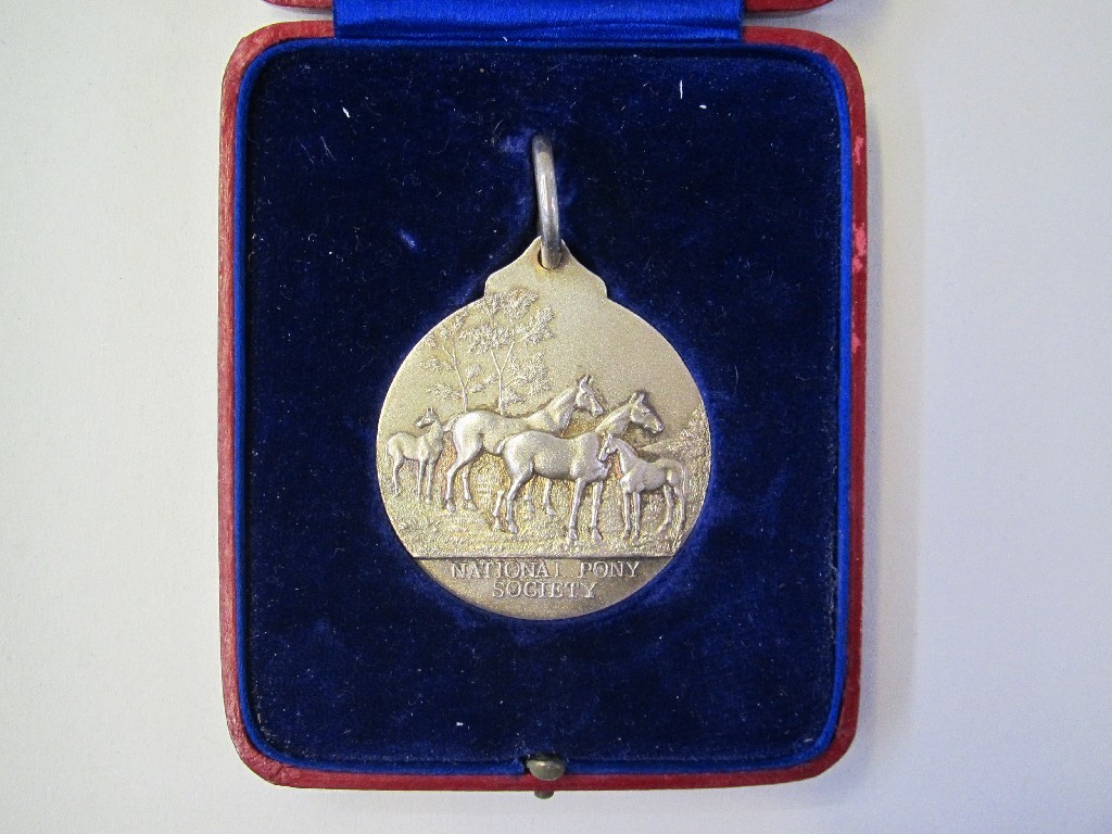 Appraisal: National Pony Society silver medal to P W Sayers