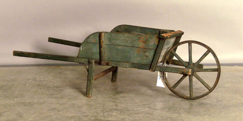 Appraisal: Child's painted wheelbarrow th c l