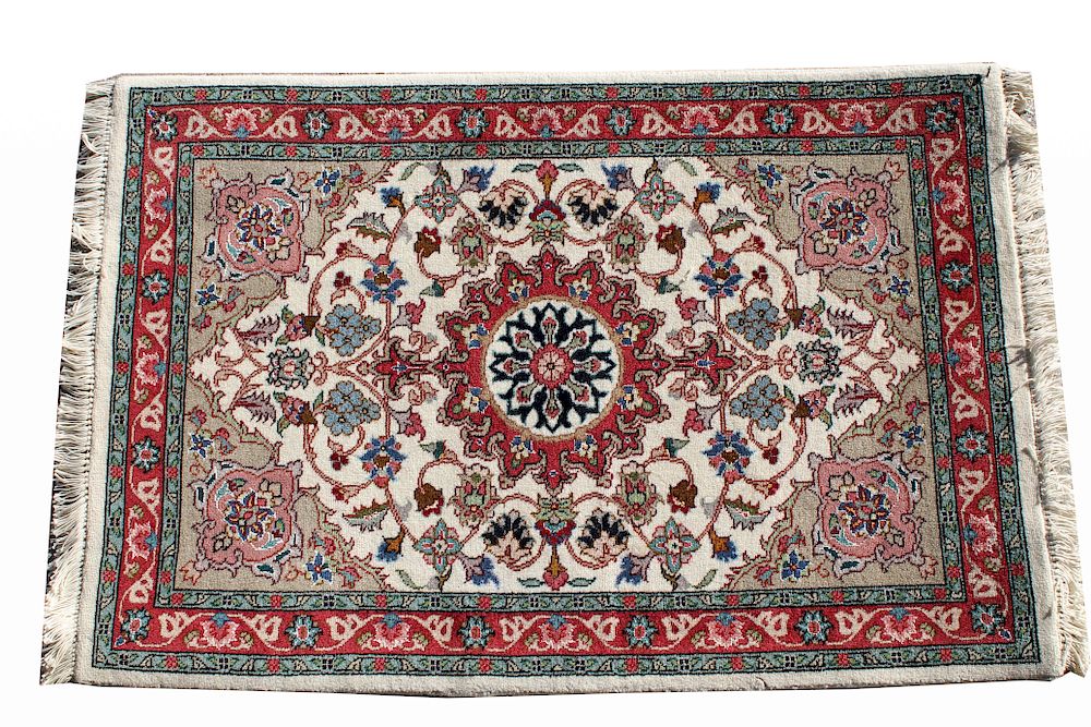 Appraisal: Persian Tabriz Rug Persian Tabriz Rug A Tabriz rug carpet