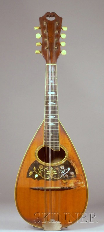 Appraisal: American Mandolin The Vega Company Boston c labeled VEGA THE