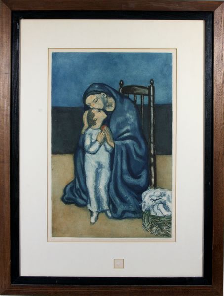 Appraisal: Pablo Picasso Spanish - mother and child pastel on paper