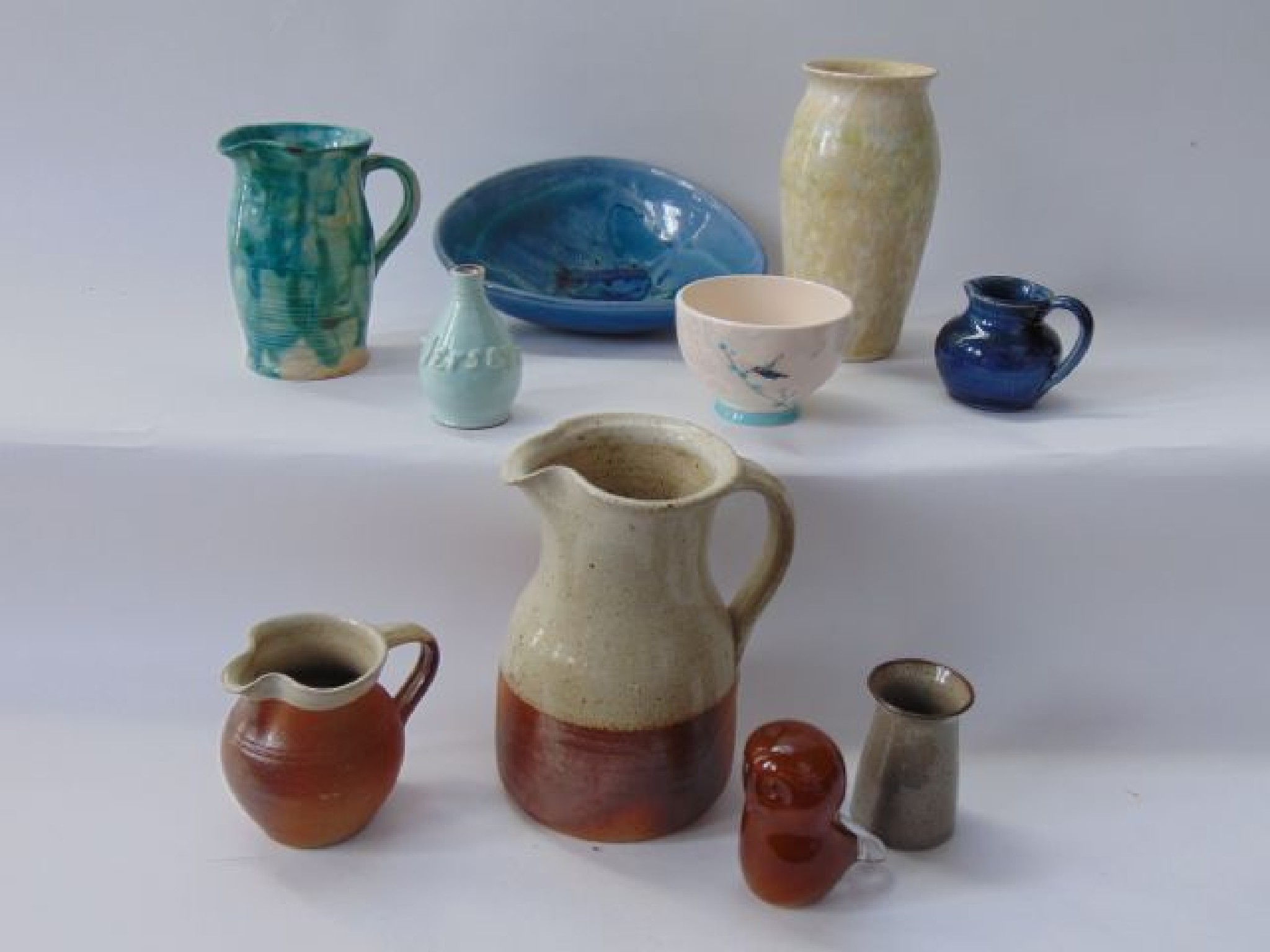 Appraisal: A collection of Studio Pottery wares including a Winchcombe Pottery