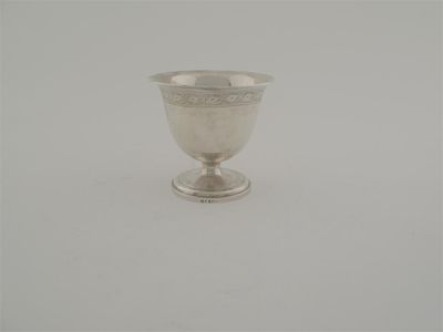 Appraisal: A George III sugar vase with a pedestal base and