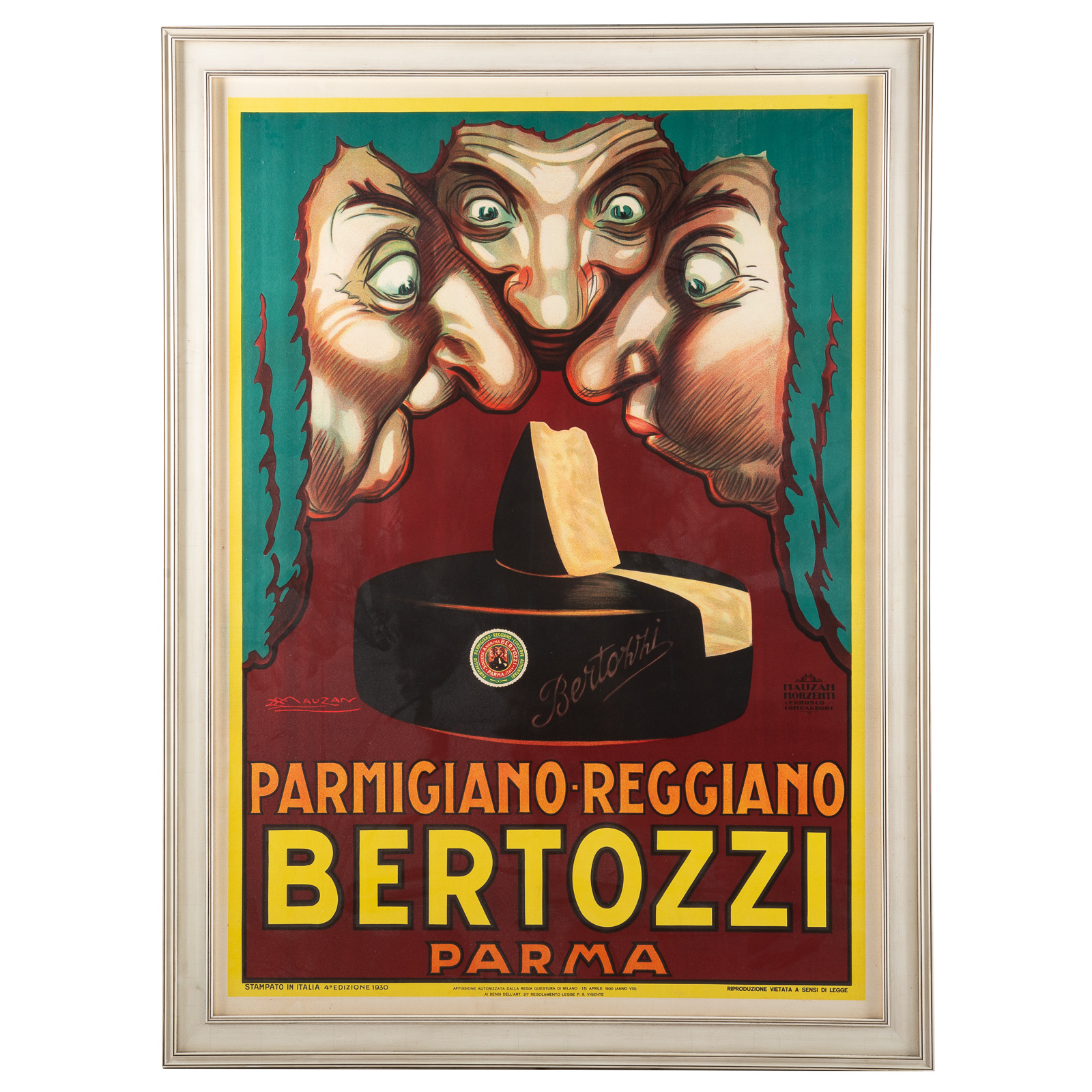 Appraisal: LUCIANO MAUZAN BERTOZZI PARMA LITHOGRAPH Achille Lucien Mauzan French -