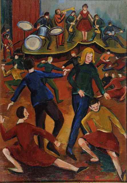 Appraisal: Pamela M Spencer British - The dance signed and dated