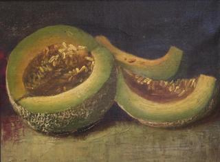 Appraisal: th Century School Still Life with Melons Oil on canvas