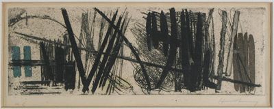 Appraisal: Hans Hartung German - Abstract Signed and inscribed HC Etching