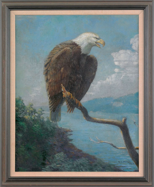 Appraisal: Earl Lincoln Poole American - oil on canvas of a